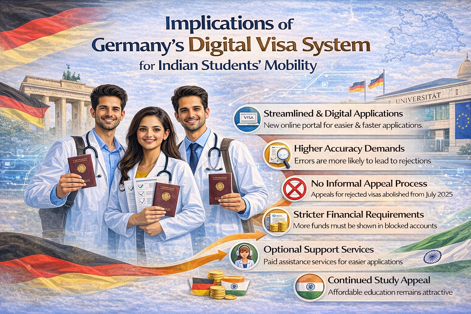 Implications of Germany’s Digital Visa System for Indian Students’ Mobility